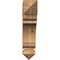 Ekena Millwork Olympic Arts & Crafts Rough Sawn Bracket, Western Red Cedar, 4"W x 18"D x 18"H BKT04X18X18OLY03RWR - alternate 3